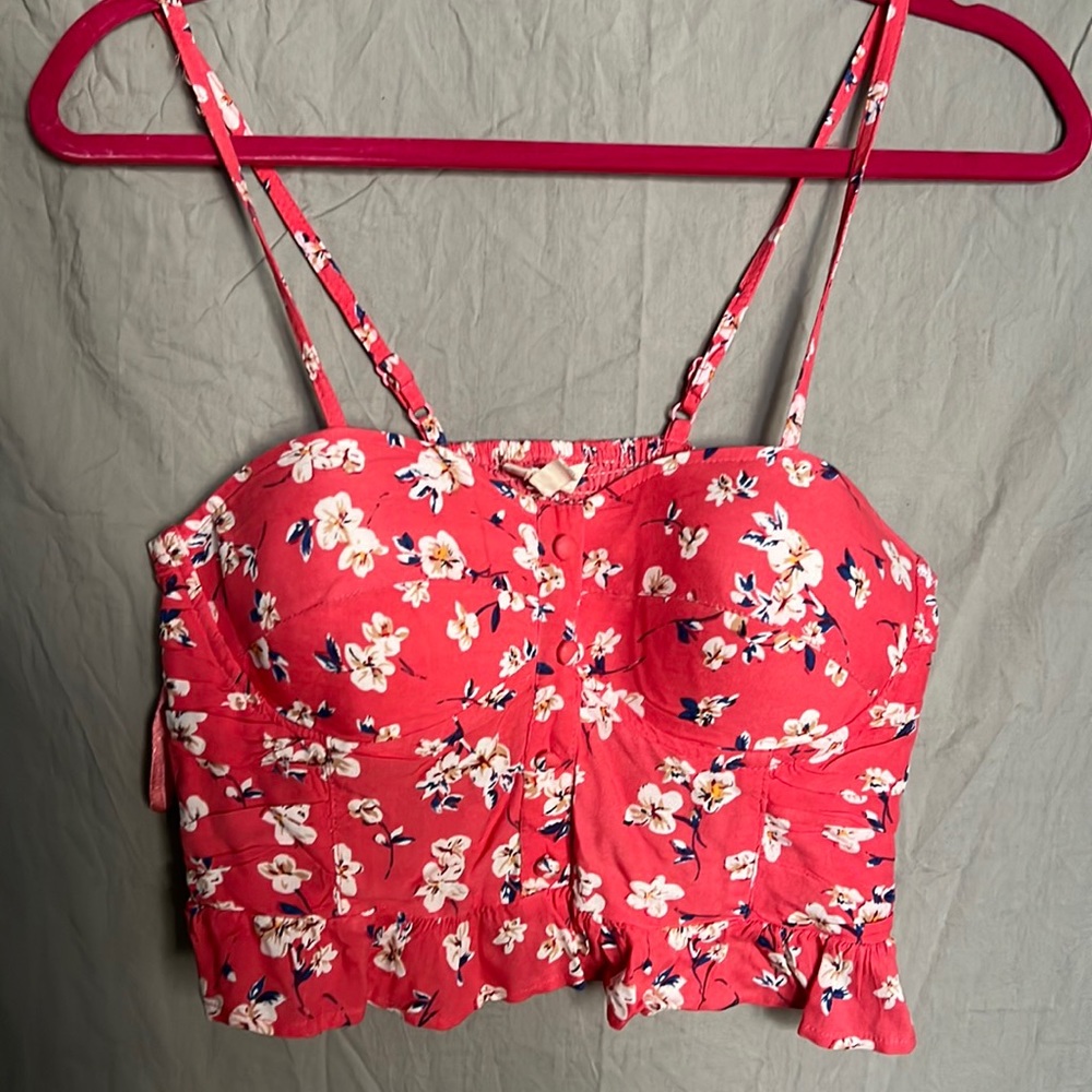 Pink crop top